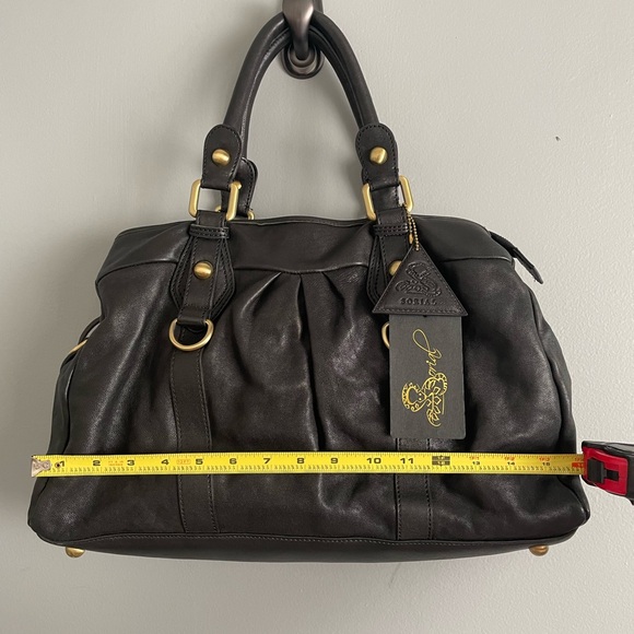 Sorial Leather Handbag w/ Detachable Shoulder Strap - Picture 13 of 16
